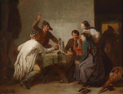 Fröhliche Wirtshausrunde von Reinhard Sebastian Zimmermann